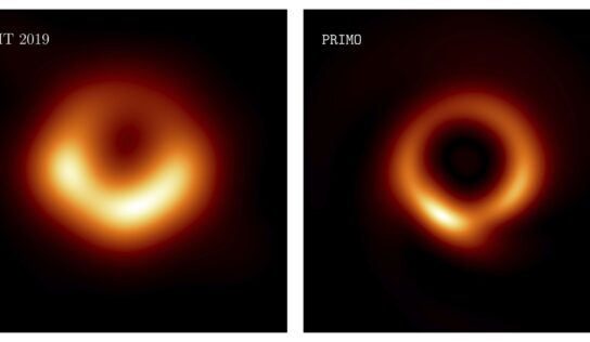 Utilizan IA para mejorar primera imagen de un agujero negro