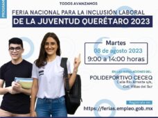 AtenciónQuerétaro | Si buscas trabajo, asiste a la Feria Nacional de Empleo para la Inclusión Laboral de la Juventud👇